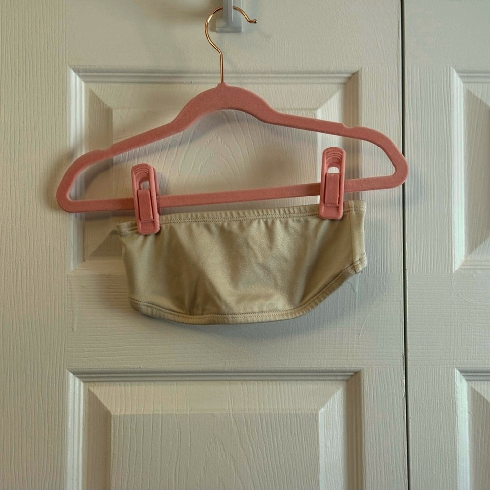 Chelsea B dance wear cream Bandeau Top